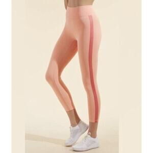 All Access Orange Center Stage Activewear Cropped Leggings